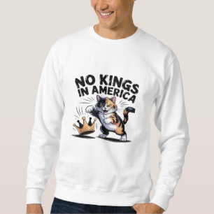 Sudadera No Kings In America Clásico Simple Limpio