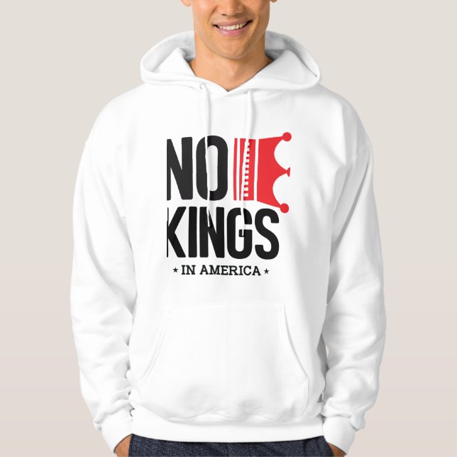 Sudadera No Kings in America Shirt, Anti Trump Shirt, Polit (Anverso)