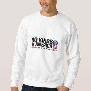 Sudadera No Kings In America USA Creativo Casual