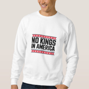 Sudadera No Kings In America USA Minimal Limpio