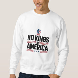 Sudadera No Kings In America USA Retro Clásico