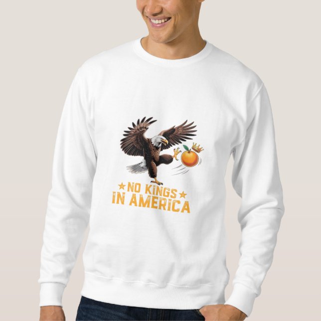 Sudadera No Kings In America We The People Political Retro  (Anverso)