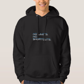 Sudadera No Limits No Shortcuts Blue Gradient Motivation