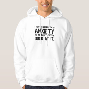 Sudadera No lucho con ansiedad curiosa