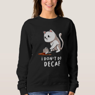 Sudadera No mandaré el capuchino de la copa de gato de café