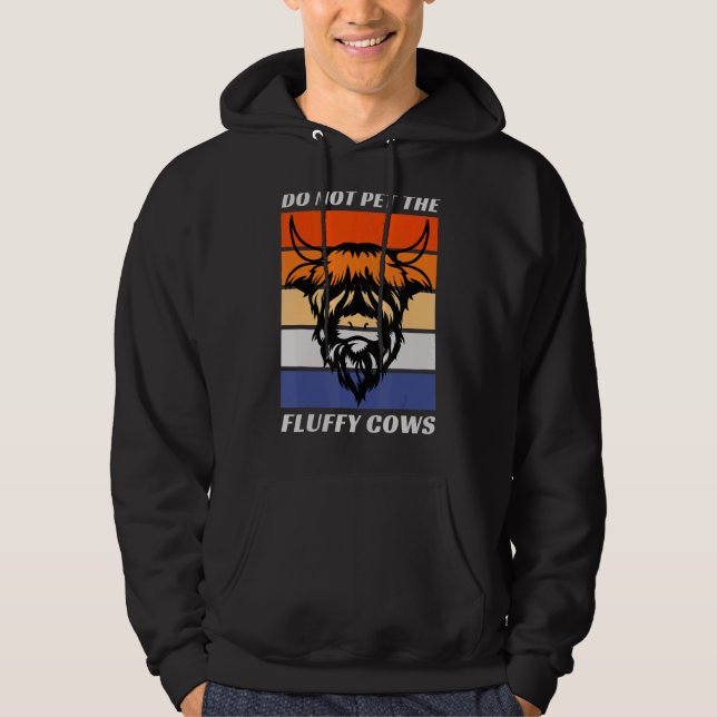 Sudadera No Mascota El Diseño Fluffy Cows Bison (Anverso)