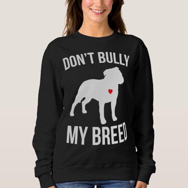 Sudadera No maten a mi raza Pitbull (Anverso)