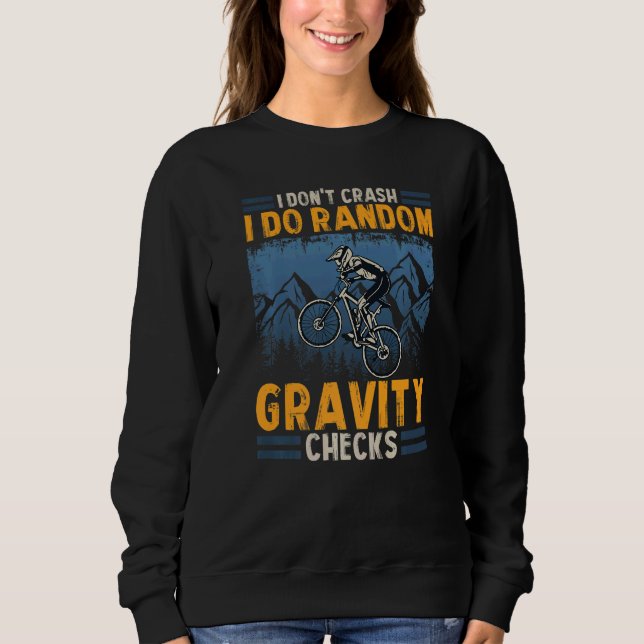 Sudadera No me caigo, hago controles aleatorios de gravedad (Anverso)