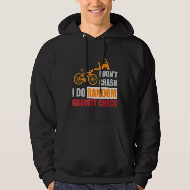 Sudadera No me caigo, hago controles aleatorios de gravedad (Anverso)