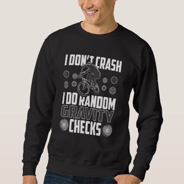 Sudadera No me caigo, hago un control aleatorio de gravedad (Anverso)