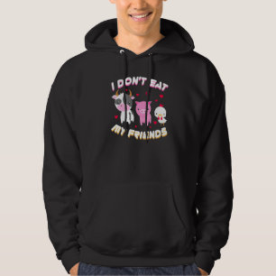 Sudadera No me como a mi amigo vegetariano de frutas vegana