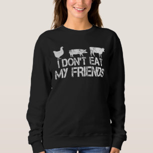 Sudadera No me como a mis amigos vegan 1
