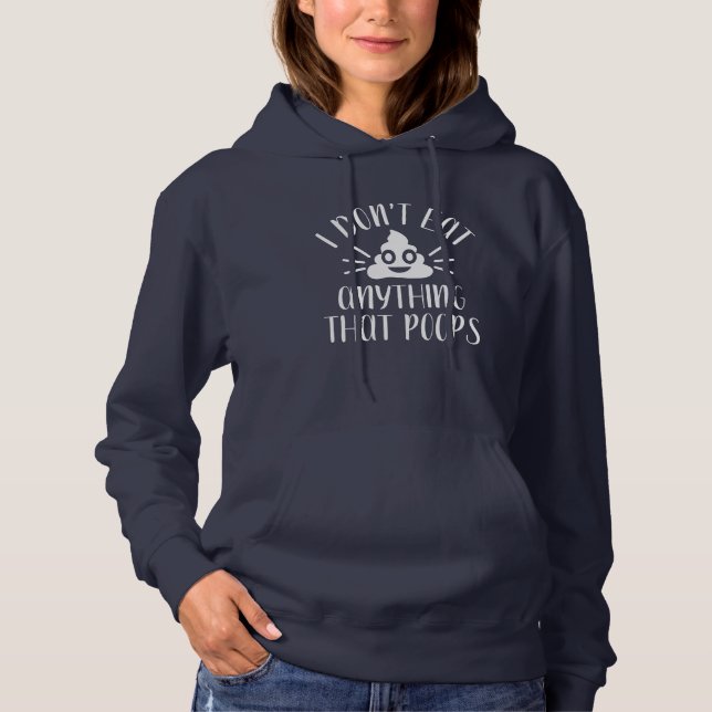 Sudadera No me como nada de eso, damas veganas (Anverso)