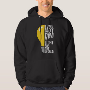 Sudadera No Me Dmintiremos La Luz Por El Mundo Que Motiva A
