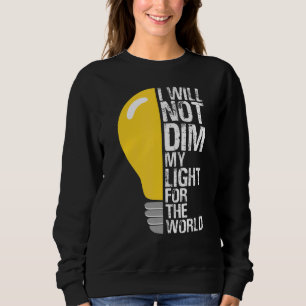 Sudadera No Me Dmintiremos La Luz Por El Mundo Que Motiva A
