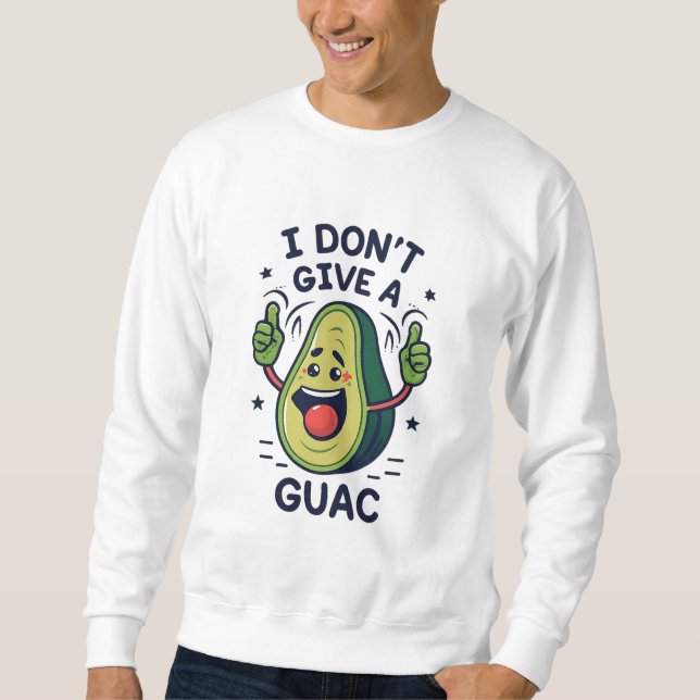 Sudadera No me doy un juego de palabras de aguacate (Anverso)