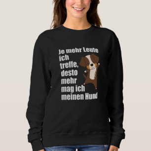 Sudadera No me gusta la gente solo mi perro australiano