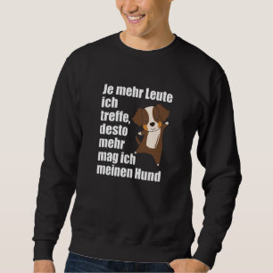 Sudadera No me gusta la gente solo mi perro australiano
