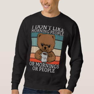 Sudadera No me gusta la mañana, Teddy Bär café de oso
