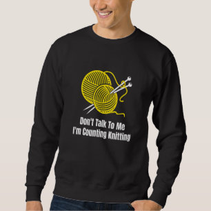 Sudadera No me hables, estoy contando de mimar a Crochet