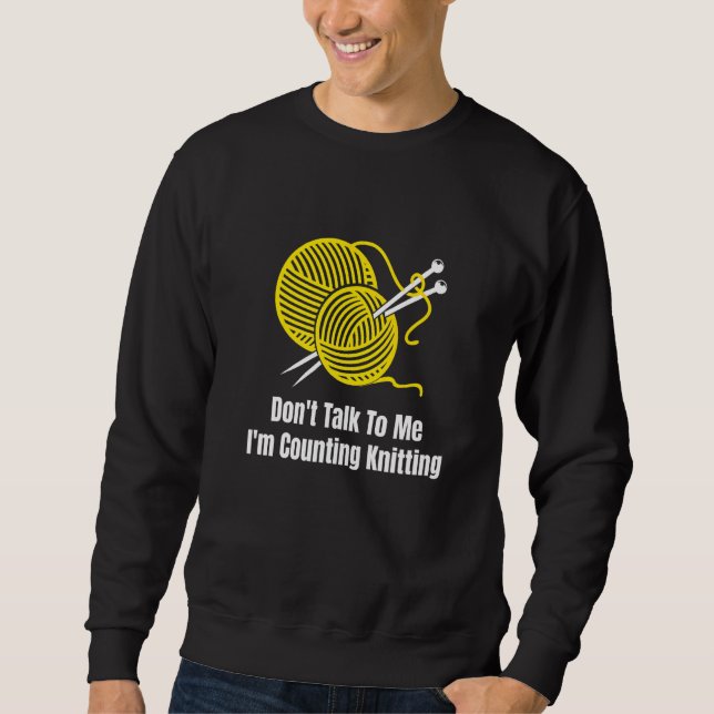 Sudadera No me hables, estoy contando de mimar a Crochet (Anverso)