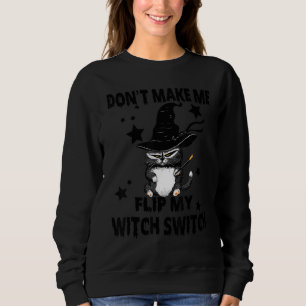 Sudadera No me hagas voltear mi gato de halloween