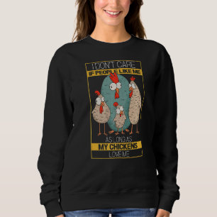 Sudadera No me importa mientras mis pollos me quieran conej