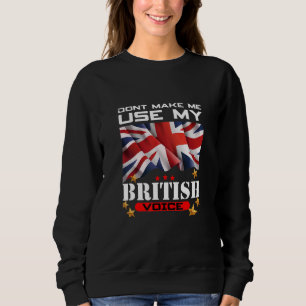 Sudadera No me obliguen a usar mi voz británica Inglaterra