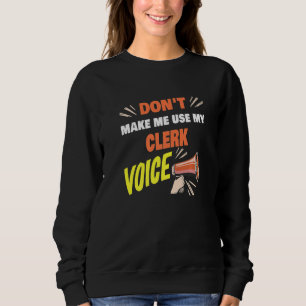 Sudadera No me obligues a usar el mensaje de mi empleado de