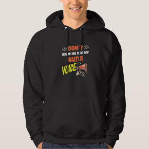 Sudadera No me obligues a usar mi voz de camarero diciendo