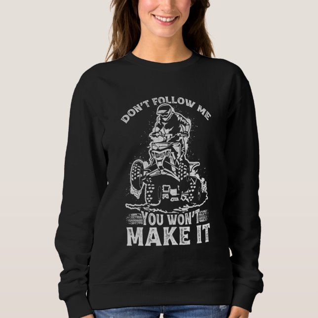 Sudadera No me sigas, no harás que moleste a Muddi (Anverso)