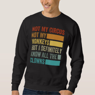 Sudadera No Mi Circo No Mis Monos Pero Conozco Todo El Cl