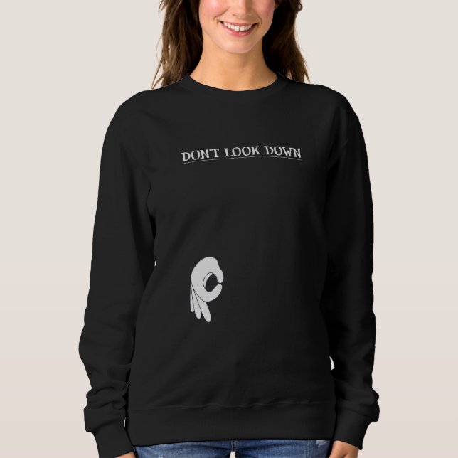 Sudadera No mires abajo (Anverso)