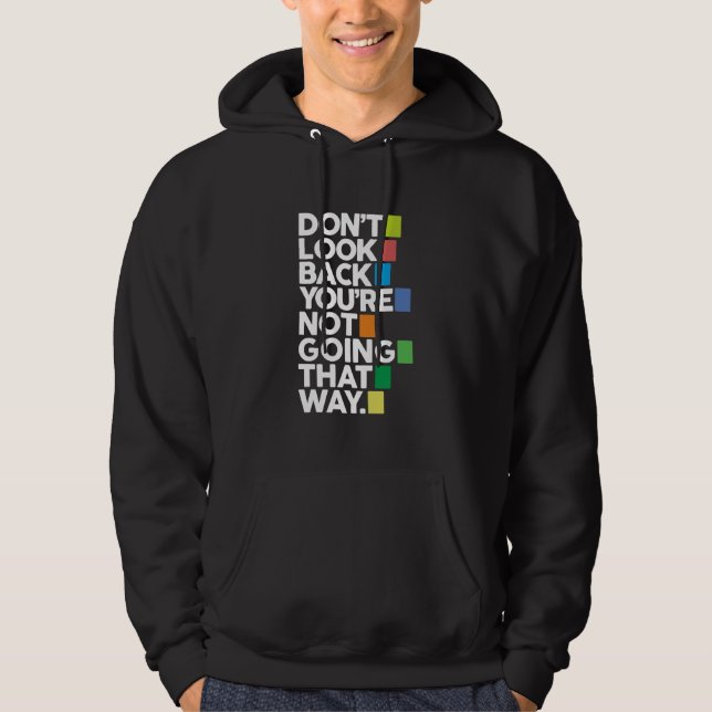Sudadera No mires atrás (Anverso)