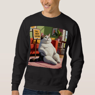 Sudadera No molestar a la Grasa Gato Funny
