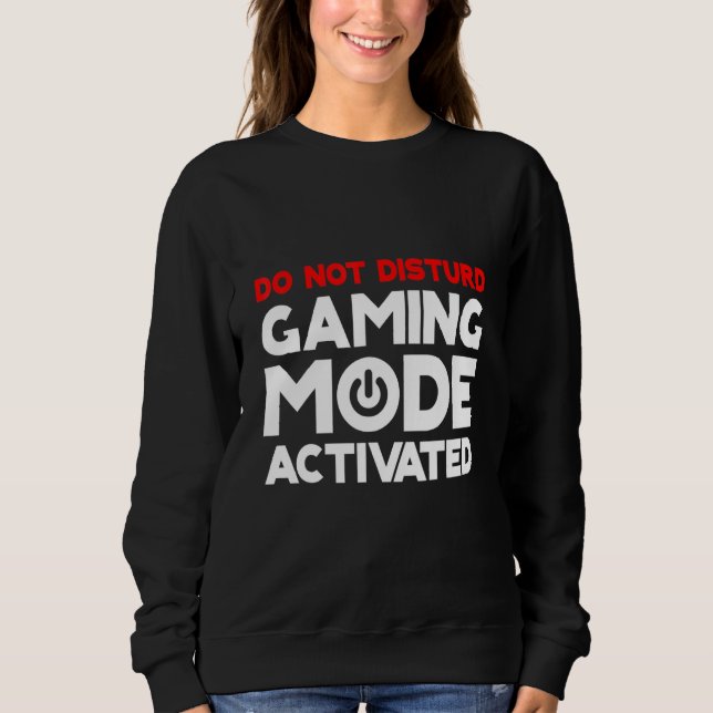 Sudadera No molestar el modo de juego activado (Anverso)
