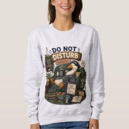 Sudadera No Molestar Ganso Paz Silencio Snacks Divertido 