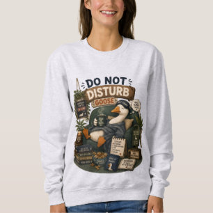 Sudadera No Molestar Ganso Paz Silencio Snacks Divertido