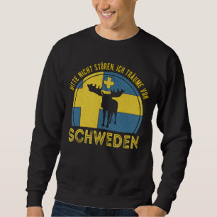 Sudadera No molestar sueño con Suecia [Alemán]