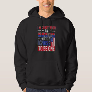 Sudadera No Nacido Estadounidense Ciudadanía De EE. UU. Nue