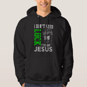 Sudadera No necesito suerte tengo a Jesús Cristiano Santo P