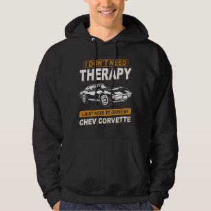 Sudadera NO NECESITO TERAPIA chev corvette