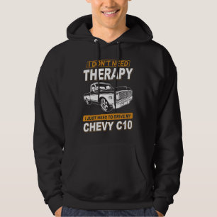Sudadera NO NECESITO TERAPIA Chevrolet C10 1971 a 1972