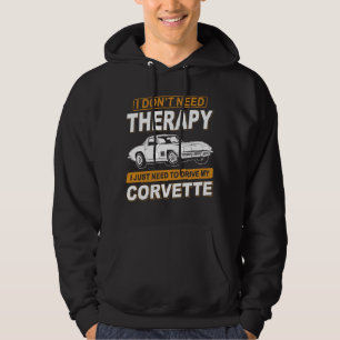 Sudadera NO NECESITO TERAPIA Chevrolet Corvette 1976