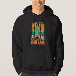 Sudadera No necesito terapia, necesito tocar guitarra