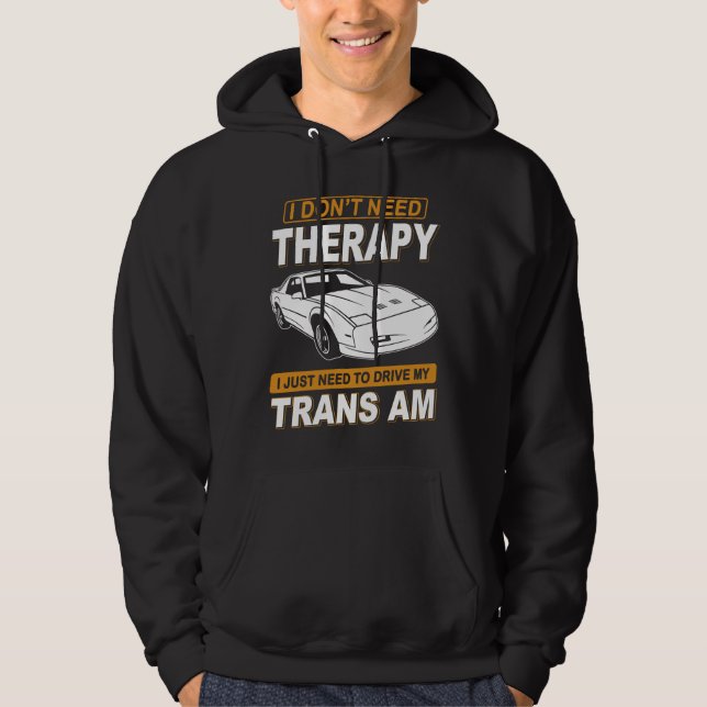Sudadera NO NECESITO TERAPIA Pontiac Trans Am 1991 Gta (Anverso)