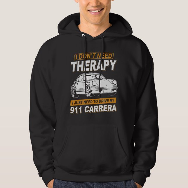 Sudadera NO NECESITO TERAPIA Porsche 911 Carrera Rs 2.7 (Anverso)