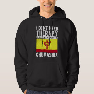 Sudadera No necesito Terapia solo necesito ir a Chuvashi