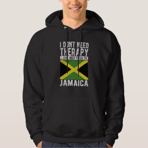 Sudadera No necesito terapia, solo necesito ir a Jamaica