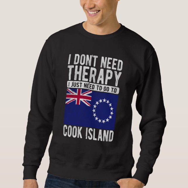 Sudadera No necesito terapia, solo necesito ir a las Islas  (Anverso)